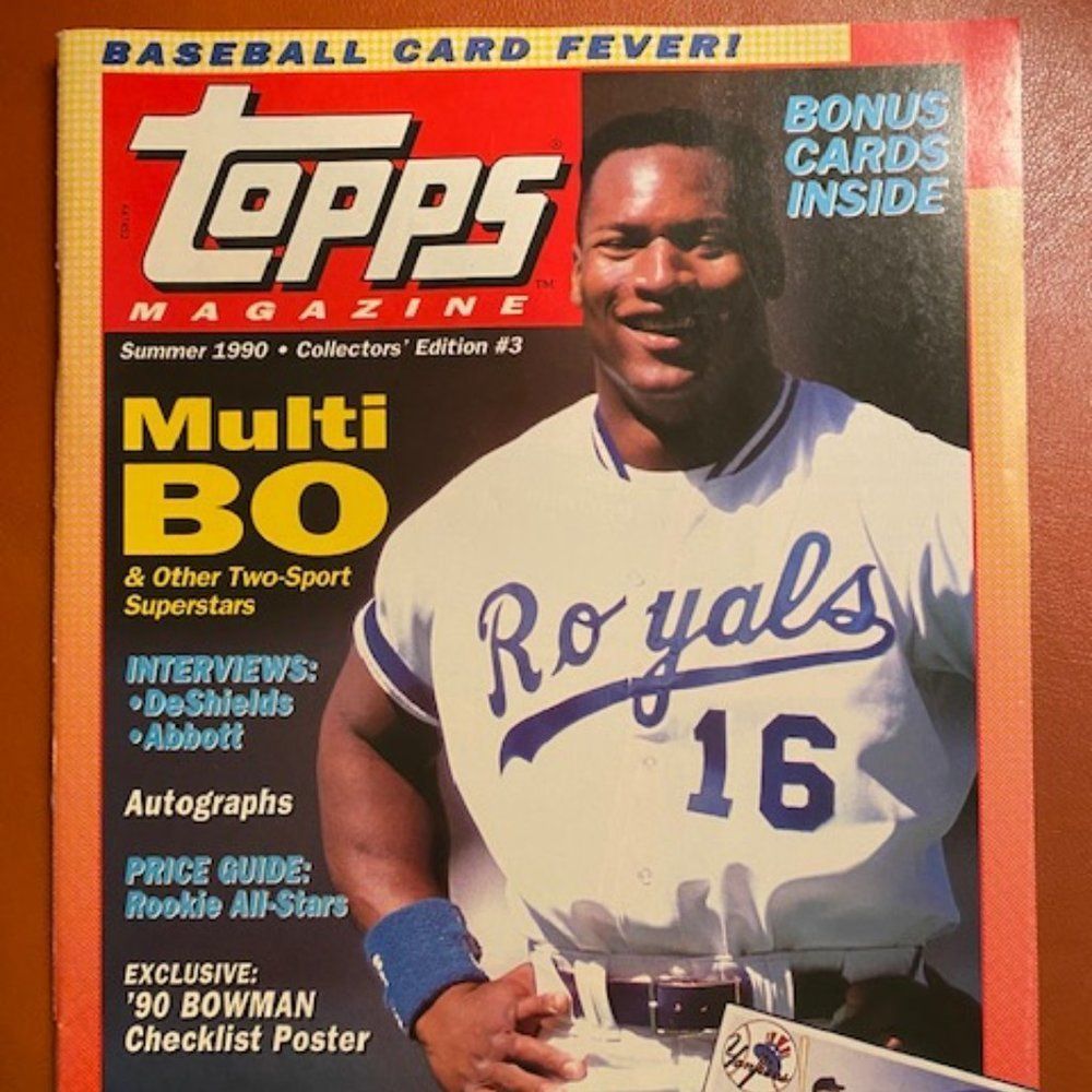 Topps Magazine Summer 1990 -  Collectors Edition #3-  Cover = Bo Jackson